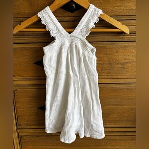 3T girls O’Neill White lined eyelet dress